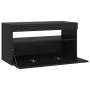 TV cabinet with LED lights black 75x35x40 cm by vidaXL, TV Furniture - Ref: Foro24-804393, Price: 53,42 €, Discount: %