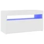 TV-Schrank mit weißen LED-Leuchten 75x35x40 cm von vidaXL, TV-Möbel - Ref: Foro24-804391, Preis: 51,88 €, Rabatt: %