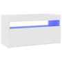 TV-Schrank mit weißen LED-Leuchten 75x35x40 cm von vidaXL, TV-Möbel - Ref: Foro24-804391, Preis: 52,62 €, Rabatt: %