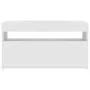 TV-Schrank mit weißen LED-Leuchten 75x35x40 cm von vidaXL, TV-Möbel - Ref: Foro24-804391, Preis: 51,88 €, Rabatt: %