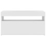 TV-Schrank mit weißen LED-Leuchten 75x35x40 cm von vidaXL, TV-Möbel - Ref: Foro24-804391, Preis: 52,62 €, Rabatt: %