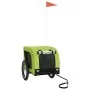 Pet Bicycle Trailer Iron Oxford Cloth Green Black by vidaXL, pet strollers - Ref: Foro24-94004, Price: 95,48 €, Discount: %
