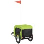 Haustier-Fahrradanhänger, Eisen-Oxford-Stoff, Grün, Schwarz von vidaXL, Kinderwagen für Haustiere - Ref: Foro24-94004, Preis:...