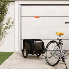 Fahrradanhänger Haustiere Eisen Stoff Oxford schwarz von vidaXL, Kinderwagen für Haustiere - Ref: Foro24-94003, Preis: 99,63 ...