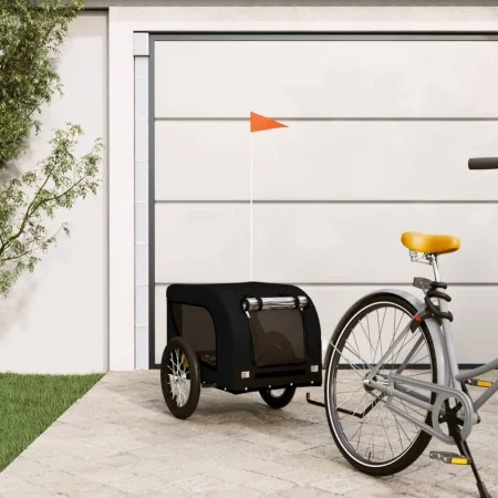 Fahrradanhänger Haustiere Eisen Stoff Oxford schwarz von vidaXL, Kinderwagen für Haustiere - Ref: Foro24-94003, Preis: 99,63 ...