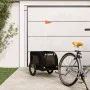 Fahrradanhänger Haustiere Eisen Stoff Oxford schwarz von vidaXL, Kinderwagen für Haustiere - Ref: Foro24-94003, Preis: 99,63 ...