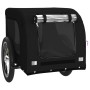 Remolque de bicicleta mascotas hierro tela Oxford negro de vidaXL, Cochecitos para mascotas - Ref: Foro24-94003, Precio: 88,6...