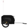 Remolque de bicicleta mascotas hierro tela Oxford negro de vidaXL, Cochecitos para mascotas - Ref: Foro24-94003, Precio: 88,6...