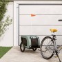 Pet Bicycle Trailer Iron Oxford Cloth Gray Black by vidaXL, pet strollers - Ref: Foro24-94000, Price: 93,97 €, Discount: %