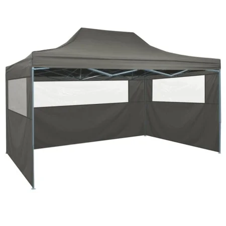 Professional folding tent with 3 anthracite steel walls 3x4 m by vidaXL, Tents and gazebos - Ref: Foro24-48896, Price: 157,81...