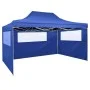 Professional folding tent with 3 walls blue steel 3x4 m by vidaXL, Tents and gazebos - Ref: Foro24-48890, Price: 160,92 €, Di...