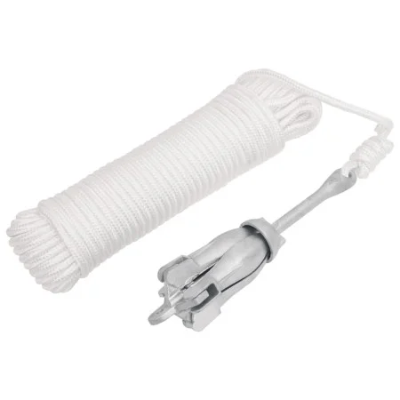 Klappanker mit silbernem Tempergussseil 1,5 kg von vidaXL, Anker - Ref: Foro24-94284, Preis: 24,32 €, Rabatt: %