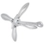 Ancla plegable hierro maleable plateado 1,5 kg de vidaXL, Anclas - Ref: Foro24-94281, Precio: 17,57 €, Descuento: %