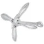 Silberner Klappanker aus Temperguss, 1,5 kg von vidaXL, Anker - Ref: Foro24-94281, Preis: 19,11 €, Rabatt: %