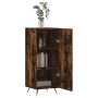 Sideboard aus geräuchertem Eichenholzwerkstoff, 34,5 x 34 x 90 cm von vidaXL, Sideboards - Ref: Foro24-828513, Preis: 58,03 €...