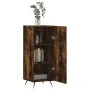 Smoked oak engineered wood sideboard 34.5x34x90 cm by vidaXL, Sideboards - Ref: Foro24-828513, Price: 57,29 €, Discount: %