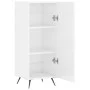 Hochglanzweißes Sperrholz-Sideboard 34,5 x 34 x 90 cm von vidaXL, Sideboards - Ref: Foro24-828510, Preis: 61,81 €, Rabatt: %
