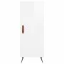 Aparador de madera contrachapada blanco brillante 34,5x34x90 cm de vidaXL, Aparadores - Ref: Foro24-828510, Precio: 61,81 €, ...
