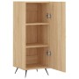 Sideboard aus Sonoma-Eichensperrholz, 34,5 x 34 x 90 cm von vidaXL, Sideboards - Ref: Foro24-828511, Preis: 57,08 €, Rabatt: %