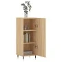 Sideboard aus Sonoma-Eichensperrholz, 34,5 x 34 x 90 cm von vidaXL, Sideboards - Ref: Foro24-828519, Preis: 56,07 €, Rabatt: %