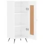 Hochglanzweißes Sperrholz-Sideboard 34,5 x 34 x 90 cm von vidaXL, Sideboards - Ref: Foro24-830414, Preis: 61,72 €, Rabatt: %