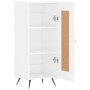 Hochglanzweißes Sperrholz-Sideboard 34,5 x 34 x 90 cm von vidaXL, Sideboards - Ref: Foro24-830414, Preis: 62,48 €, Rabatt: %