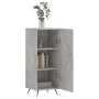 Aparador de madera contrachapada gris hormigón 34,5x34x90 cm de vidaXL, Aparadores - Ref: Foro24-828512, Precio: 56,62 €, Des...