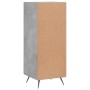Aparador de madera contrachapada gris hormigón 34,5x34x90 cm de vidaXL, Aparadores - Ref: Foro24-828512, Precio: 57,25 €