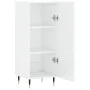 Hochglanzweißes Sperrholz-Sideboard 34,5 x 34 x 90 cm von vidaXL, Sideboards - Ref: Foro24-828518, Preis: 61,07 €, Rabatt: %