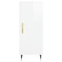 Hochglanzweißes Sperrholz-Sideboard 34,5 x 34 x 90 cm von vidaXL, Sideboards - Ref: Foro24-828518, Preis: 61,07 €, Rabatt: %