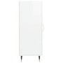 Aparador de madera contrachapada blanco brillante 34,5x34x90 cm de vidaXL, Aparadores - Ref: Foro24-828518, Precio: 61,78 €, ...