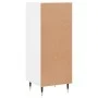 Hochglanzweißes Sperrholz-Sideboard 34,5 x 34 x 90 cm von vidaXL, Sideboards - Ref: Foro24-828518, Preis: 61,07 €, Rabatt: %
