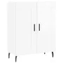 Sideboard aus glänzendem weißem Sperrholz 69,5x34x90 cm von vidaXL, Sideboards - Ref: Foro24-830214, Preis: 86,02 €, Rabatt: %