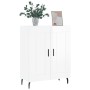 Sideboard aus glänzendem weißem Sperrholz 69,5x34x90 cm von vidaXL, Sideboards - Ref: Foro24-830214, Preis: 87,10 €, Rabatt: %