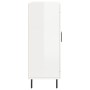 Aparador de madera contrachapada blanco brillante 69,5x34x90 cm de vidaXL, Aparadores - Ref: Foro24-830214, Precio: 87,62 €, ...