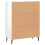 Sideboard aus glänzendem weißem Sperrholz 69,5x34x90 cm von vidaXL, Sideboards - Ref: Foro24-830214, Preis: 86,02 €, Rabatt: %