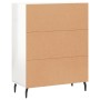 Sideboard aus glänzendem weißem Sperrholz 69,5x34x90 cm von vidaXL, Sideboards - Ref: Foro24-830214, Preis: 87,10 €, Rabatt: %