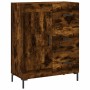 Smoked oak engineered wood sideboard 69.5x34x90 cm by vidaXL, Sideboards - Ref: Foro24-830265, Price: 100,33 €, Discount: %