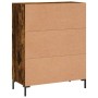 Smoked oak engineered wood sideboard 69.5x34x90 cm by vidaXL, Sideboards - Ref: Foro24-830265, Price: 100,33 €, Discount: %