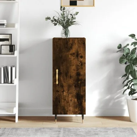 Aparador madera de ingeniería roble ahumado 34,5x34x90 cm de vidaXL, Aparadores - Ref: Foro24-828521, Precio: 56,75 €, Descue...