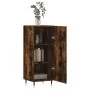 Aparador madera de ingeniería roble ahumado 34,5x34x90 cm de vidaXL, Aparadores - Ref: Foro24-828521, Precio: 56,75 €, Descue...