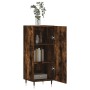 Smoked oak engineered wood sideboard 34.5x34x90 cm by vidaXL, Sideboards - Ref: Foro24-828521, Price: 57,45 €, Discount: %
