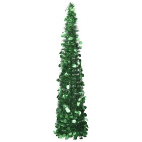 Árbol de Navidad artificial plegable PET verde 150 cm