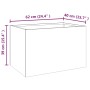 Pflanzgefäß aus Cortenstahl, 62 x 40 x 39 cm von vidaXL, Töpfe und Pflanzgefäße - Ref: Foro24-821557, Preis: 60,98 €, Rabatt: %