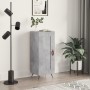 Aparador de madera contrachapada gris hormigón 34,5x34x90 cm de vidaXL, Aparadores - Ref: Foro24-830416, Precio: 56,93 €