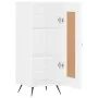 Weißes Sideboard aus Holzwerkstoff, 34,5 x 34 x 90 cm von vidaXL, Sideboards - Ref: Foro24-830412, Preis: 58,48 €, Rabatt: %