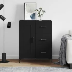 Engineered wood black sideboard 69.5x34x90 cm by vidaXL, Sideboards - Ref: Foro24-830261, Price: 99,10 €, Discount: %