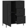 Aparador de madera de ingeniería negro 69,5x34x90 cm de vidaXL, Aparadores - Ref: Foro24-830261, Precio: 98,87 €, Descuento: %
