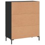 Engineered wood black sideboard 69.5x34x90 cm by vidaXL, Sideboards - Ref: Foro24-830261, Price: 103,90 €, Discount: %