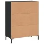 Sideboard aus schwarzem Holzwerkstoff 69,5x34x90 cm von vidaXL, Sideboards - Ref: Foro24-830261, Preis: 102,68 €, Rabatt: %